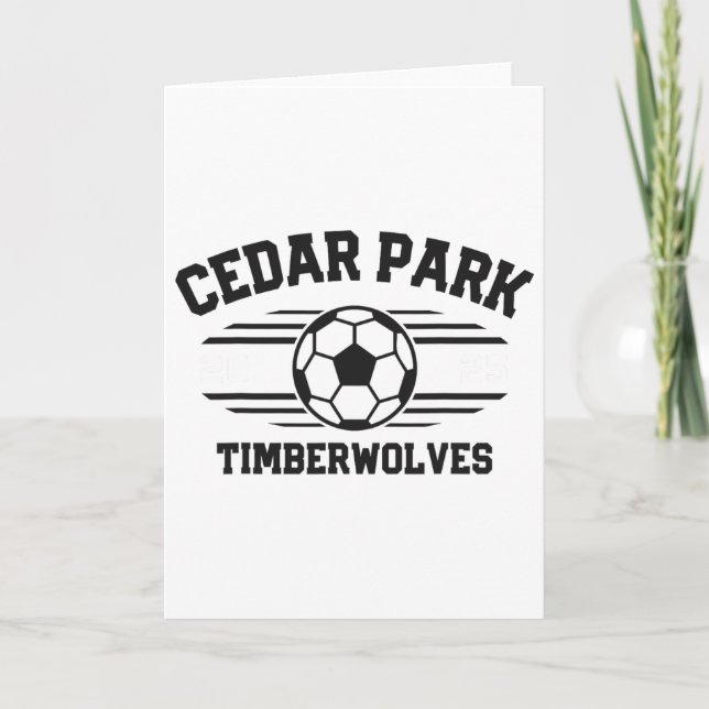 Cedar Park Timberwolves Fußball Ll 2025  Karte (Vorderseite)