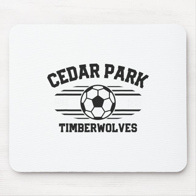 Cedar Park Timberwolves Fußball Ll 2025  Mousepad (Vorne)