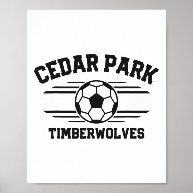 Cedar Park Timberwolves Fußball Ll 2025  Poster (Vorne)
