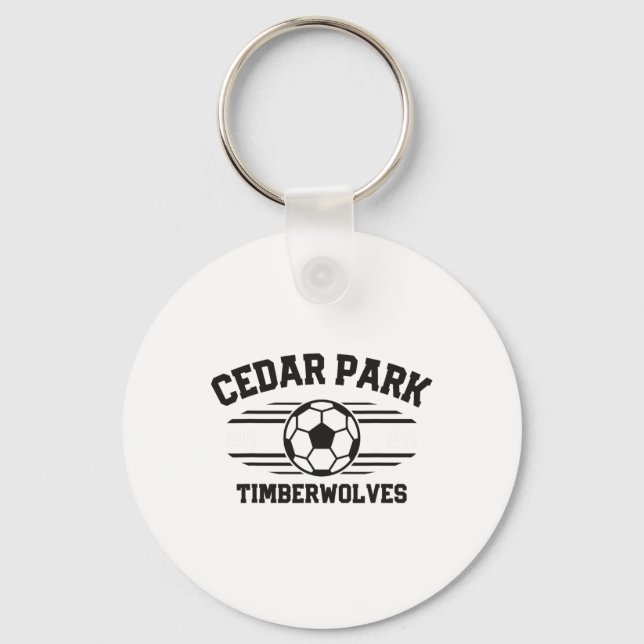 Cedar Park Timberwolves Soccer Ll 2025  Schlüsselanhänger (Vorderseite)