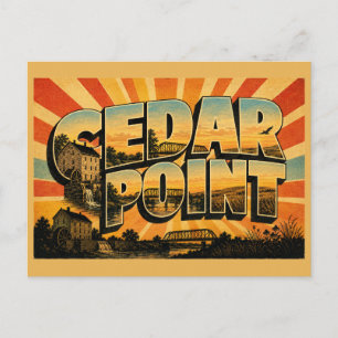 Cedar Point Kansas Kalksteinmühle Prairie River Postkarte