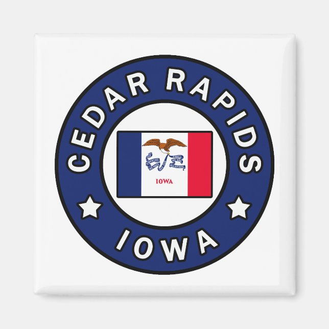 Cedar Rapids Iowa Magnet (Vorne)