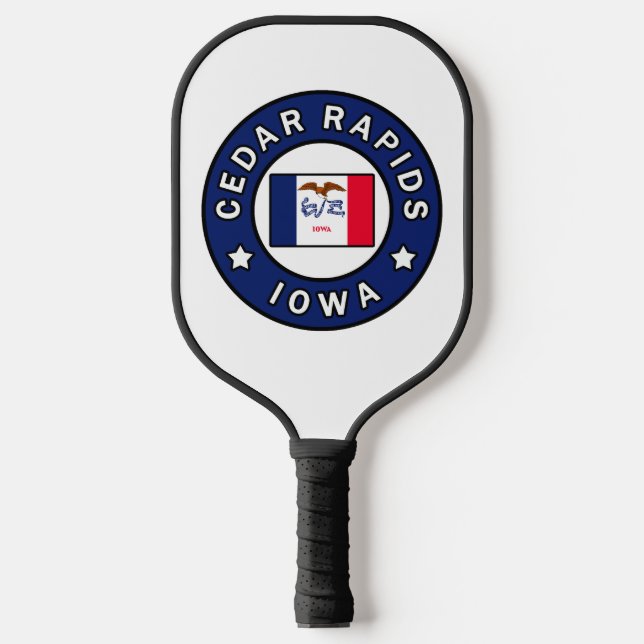 Cedar Rapids Iowa Pickleball Schläger (Vorderseite)