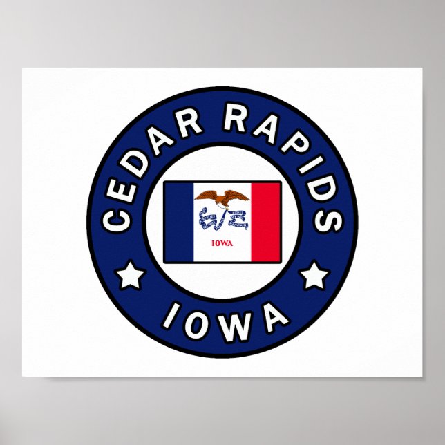 Cedar Rapids Iowa Poster (Vorne)