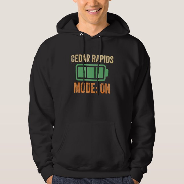 Cedar Rapids Modus Batterie-Design Hoodie (Vorderseite)