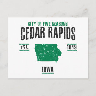 Cedar Rapids Postkarte
