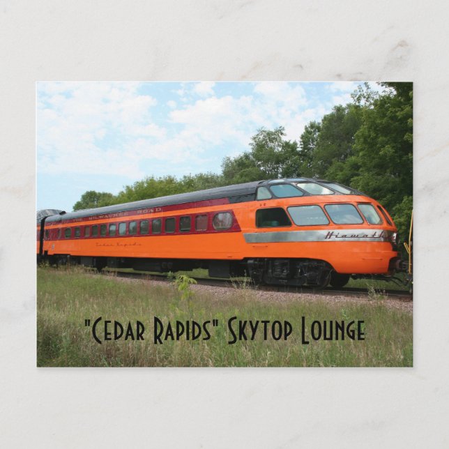 "Cedar Rapids" Skytop Lounge Postkarte (Vorderseite)