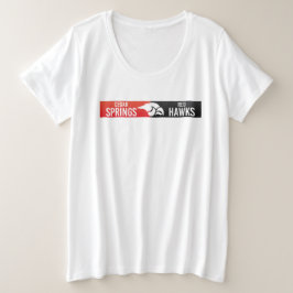 Cedar Springs Red Hawks #3 Große Größe T-Shirt