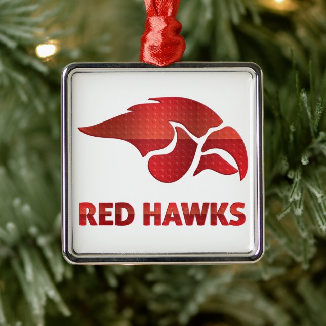 Cedar Springs Red Hawks #5 Ornament Aus Metall (Baum)