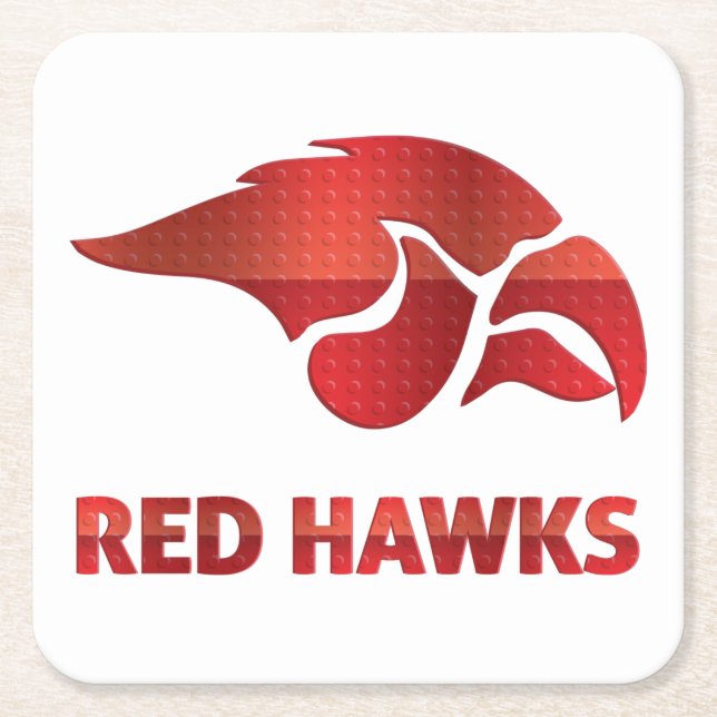 Cedar Springs Red Hawks #5 Rechteckiger Pappuntersetzer (Vorderseite)