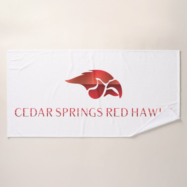 Cedar Springs Red Hawks #7 Badehandtuch (Badehandtuch)