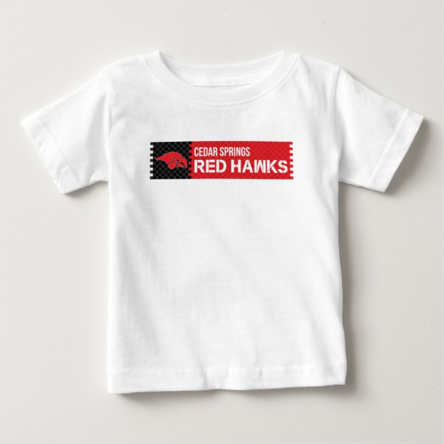 Cedar Springs Red Hawks Baby T-shirt (Vorderseite)