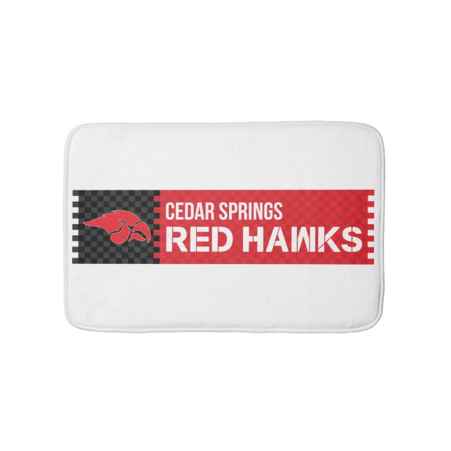 Cedar Springs Red Hawks Badematte (Vorderseite)