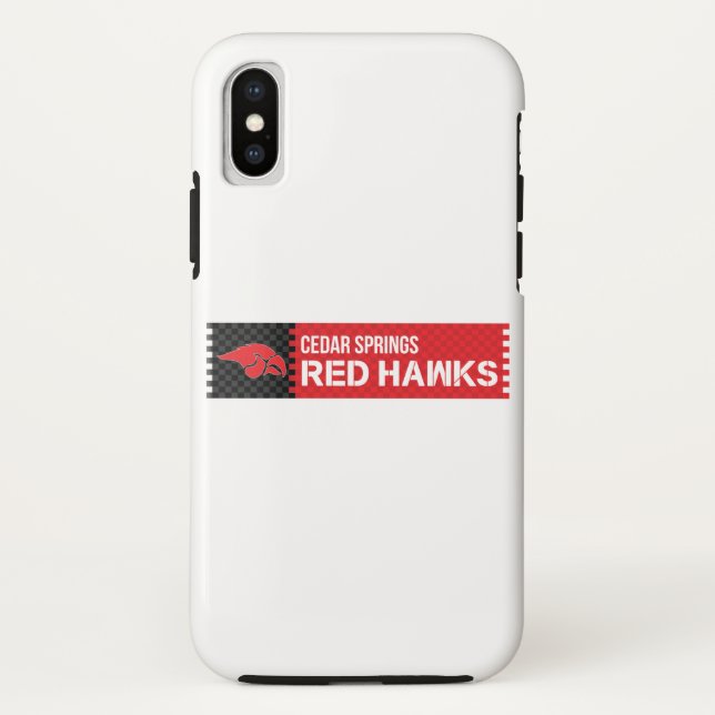 Cedar Springs Red Hawks Case-Mate iPhone Hülle (Rückseite)