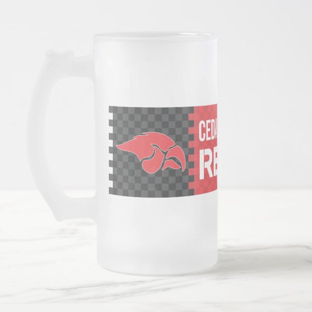 Cedar Springs Red Hawks Mattglas Bierglas (Links)
