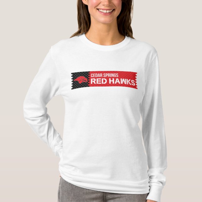 Cedar Springs Red Hawks T-Shirt (Vorderseite)