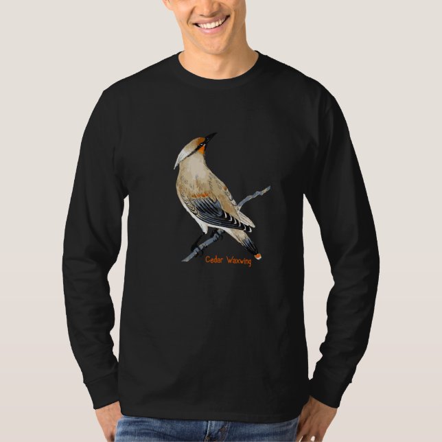 Cedar Waxwing Bird Bird Ornithology  1 T-Shirt (Vorderseite)