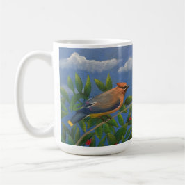 Cedar Waxwing bird Kaffeetasse
