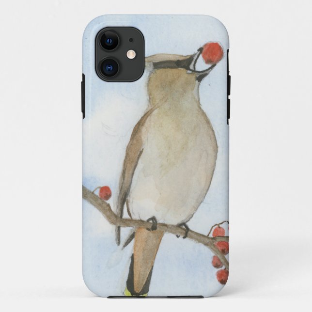Cedar Waxwing Case-Mate iPhone Hülle (Rückseite)