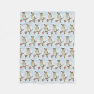 Cedar Waxwing Fleecedecke