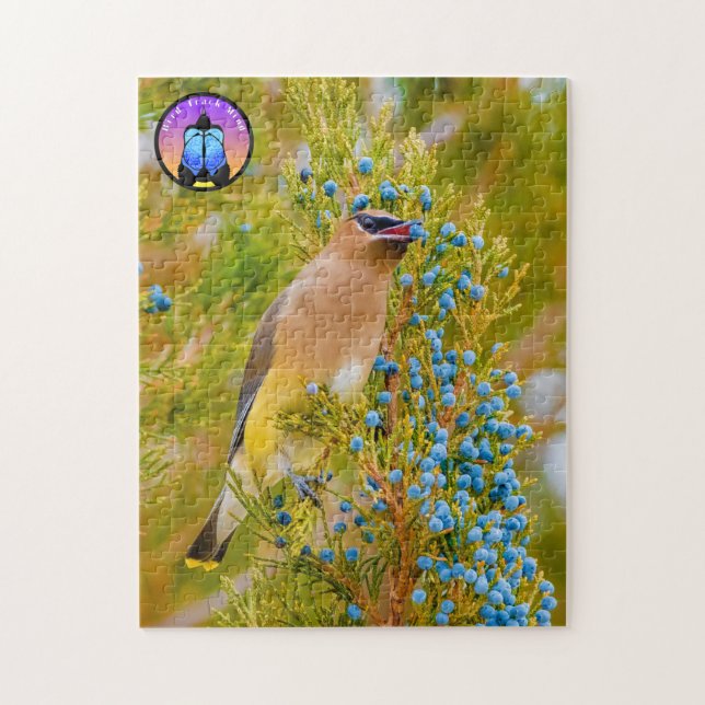 Cedar Waxwing Jigsaw Puzzle (Vertikal)