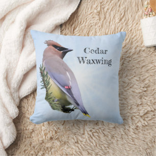 Cedar Waxwing Kissen