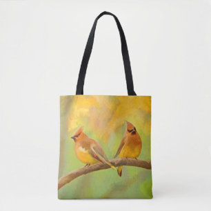 Cedar Waxwing Malerei - Niedliche Original Hunde K