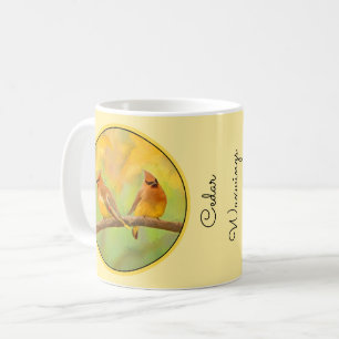 Cedar Waxwing Malerei - Niedliche Original Hunde K Kaffeetasse