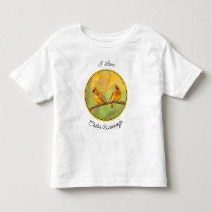 Cedar Waxwing Malerei - Niedliche Original Hunde K Kleinkind T-shirt