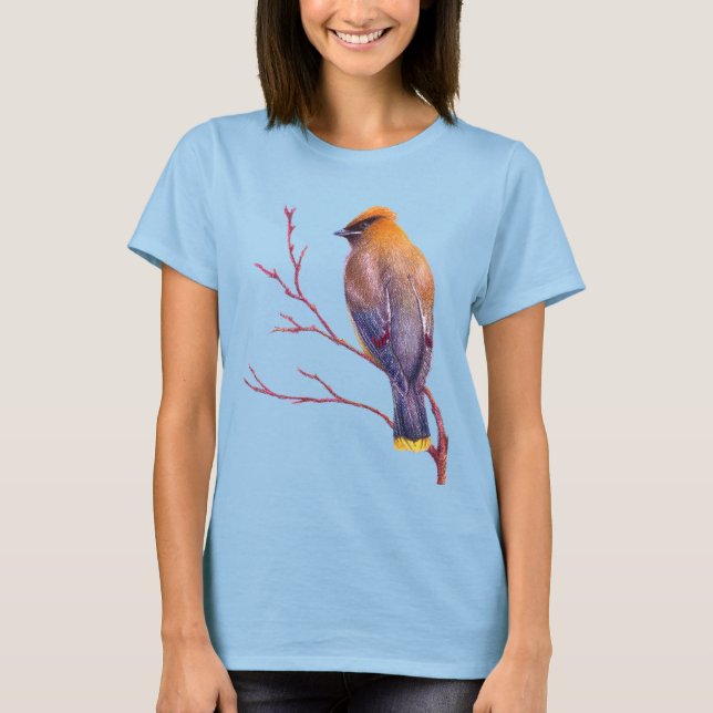 Cedar Waxwing T-Shirt (Vorderseite)