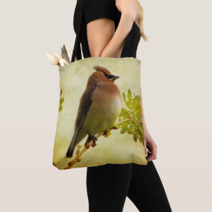 Cedar Waxwing Tote Bag