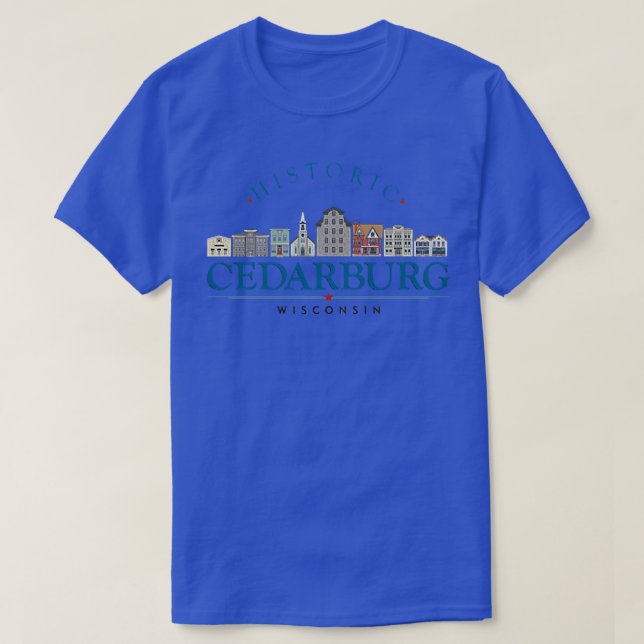 Cedarburg Wisconsin City Logo Premium T - Shirt111 T-Shirt (Design vorne)