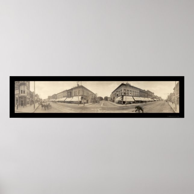 Cedarfälle, IA-Foto 1907 Poster (Vorne)