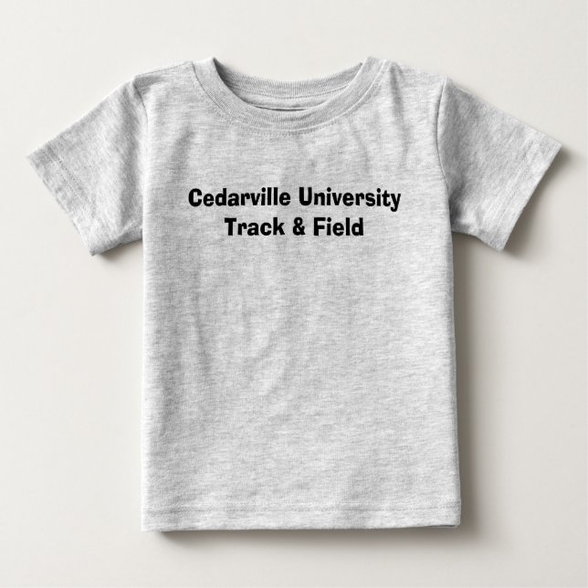 Cedarville HochschulLeichtathletik Baby T-shirt (Vorderseite)