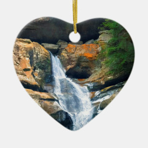 Ceder-Fälle, Hocking Hügel Ohio Keramikornament