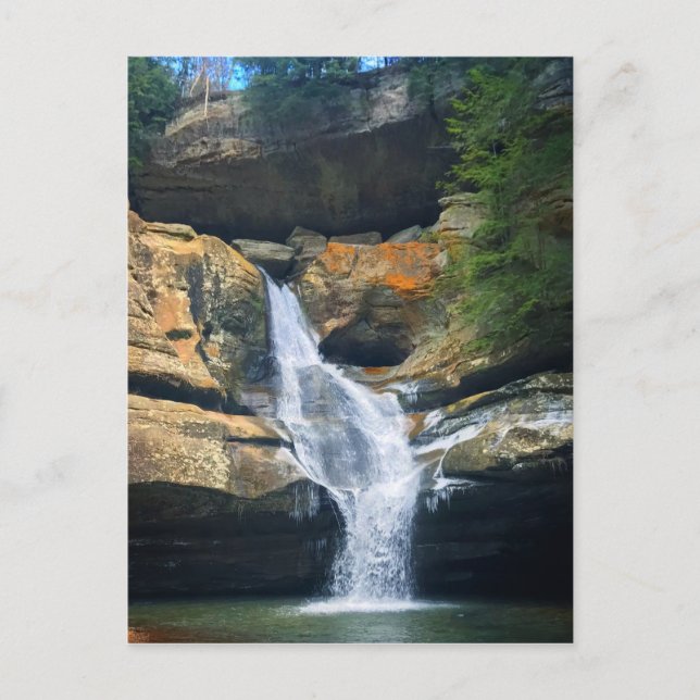 Ceder Falls, Hocking Hills Ohio Postkarte (Vorderseite)