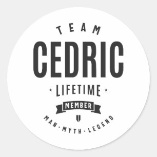 Cedric Lifetime Member Personalisiert Name Cedric Runder Aufkleber