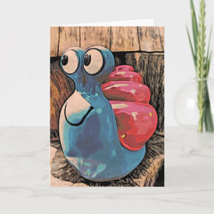 Cedric Snail Greeting Card (leer, vertikal) Karte