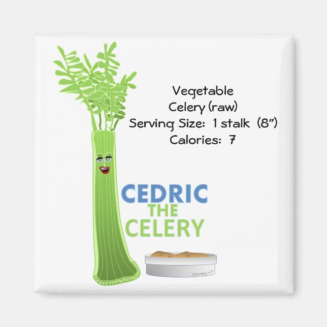 Cedric the Celery Magnet (Vorne)