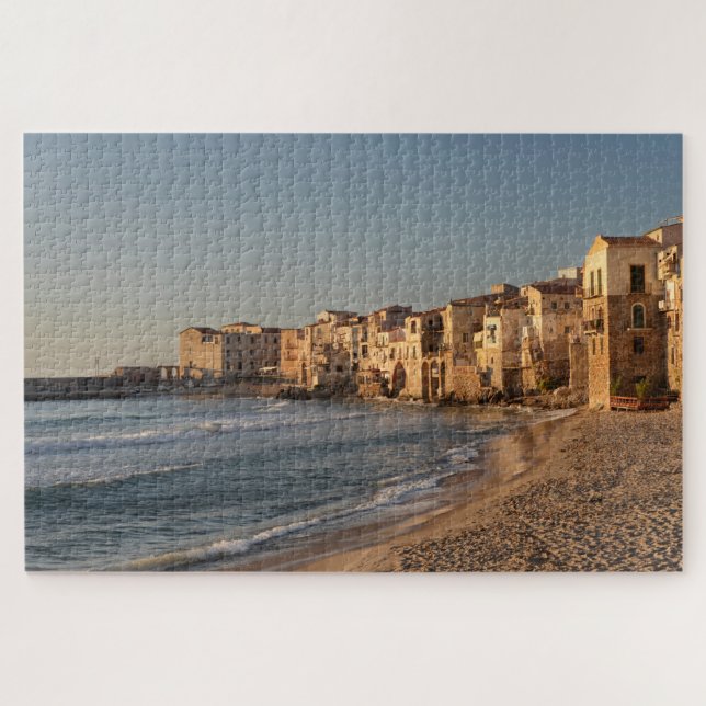 Cefalu, Küstenstadt in Sizilien Puzzle (Horizontal)