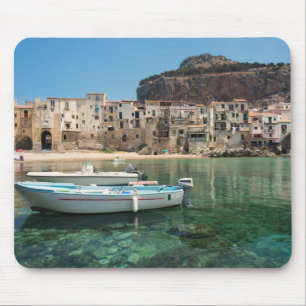 Cefalu Stadt in Sizilien Mousepad