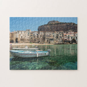 Cefalu Stadt in Sizilien Puzzle