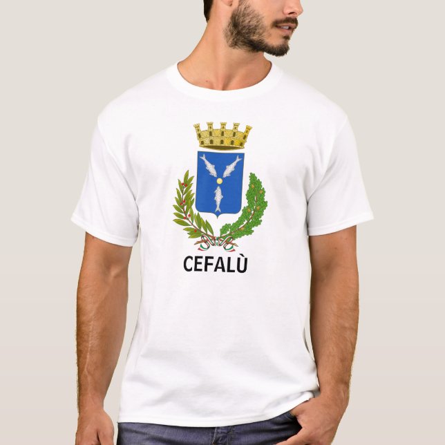 Cefalù Wappen - Sizilien T-Shirt (Vorderseite)