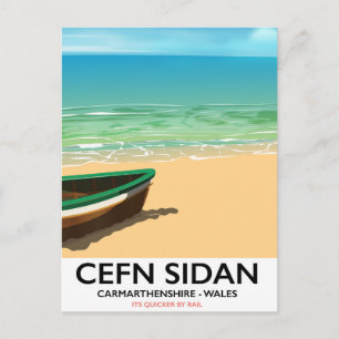 Cefn Sidan, Carmarthenshire Wales alte Eisenbahnen Postkarte