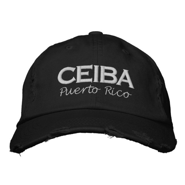 Ceiba Puerto Rico bestickte Baseball Cap Baseballkappe (Vorderseite)