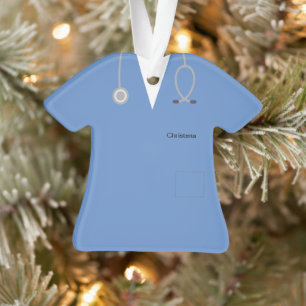 Ceil Blue Personalisiert Medical Scrubs Novelty Ornament