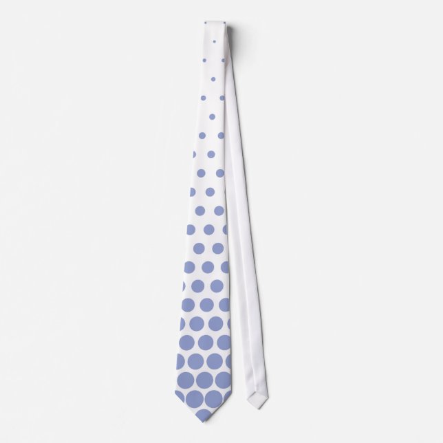Ceil Polka Dot Modern White Krawatte (Vorderseite)
