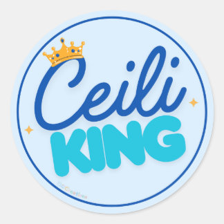 Ceili King Runder Aufkleber