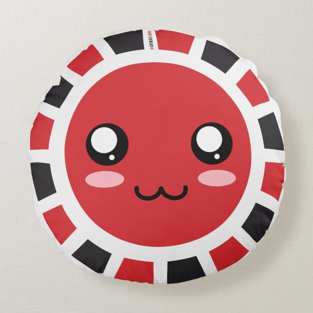 Céji-Kritikspiel Rundes Kissen (Vorderseite)