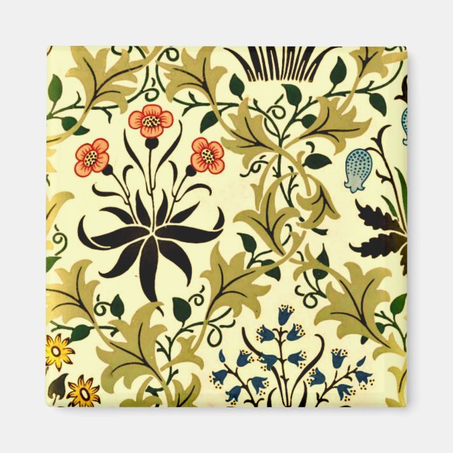 Celadine, Vintag William Morris pattern, Magnet (Vorne)